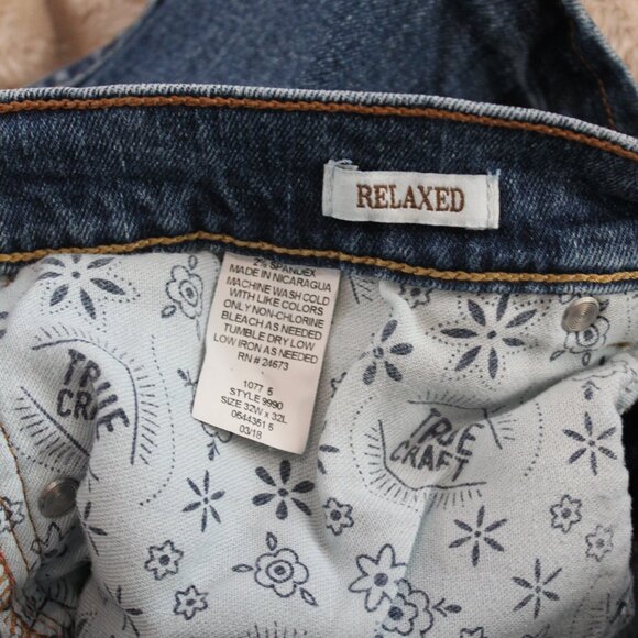 True Craft Relaxed Men's Jeans Sz 32x32 - Picture 6 of 7